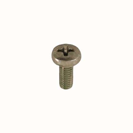 Screw for lamps M4 x 10mm with star-shaped head and bicromate color.