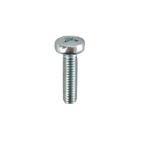 Screw for lamps M4 x 15mm chrome-plated with star-shaped