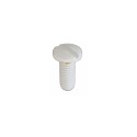 Screw for lamps M4 x 12 mm Ø7 mm slotted head white color