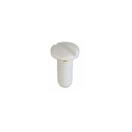 Screw for lamps M4 x 12 mm Ø7 mm slotted head white color