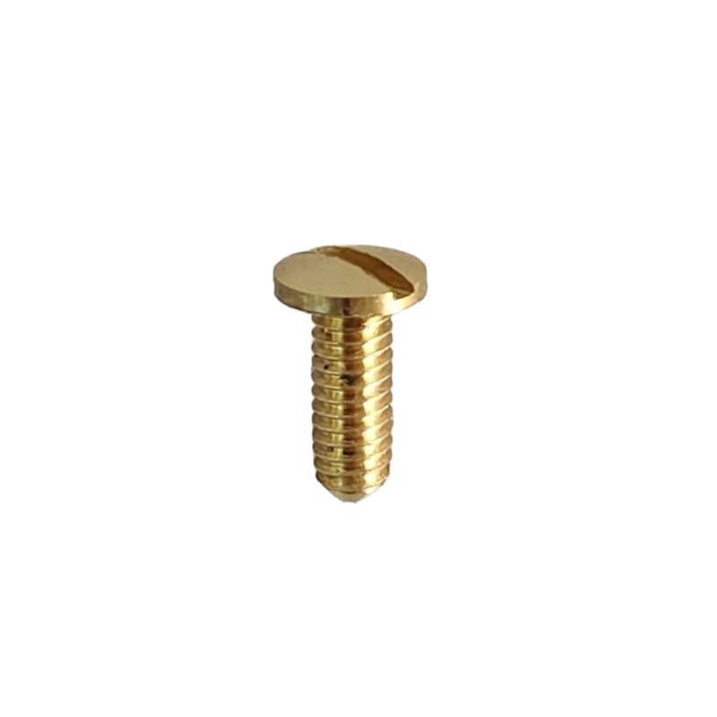 Brass screw for lamps M4 x 12 mm Ø7 mm slotted head
