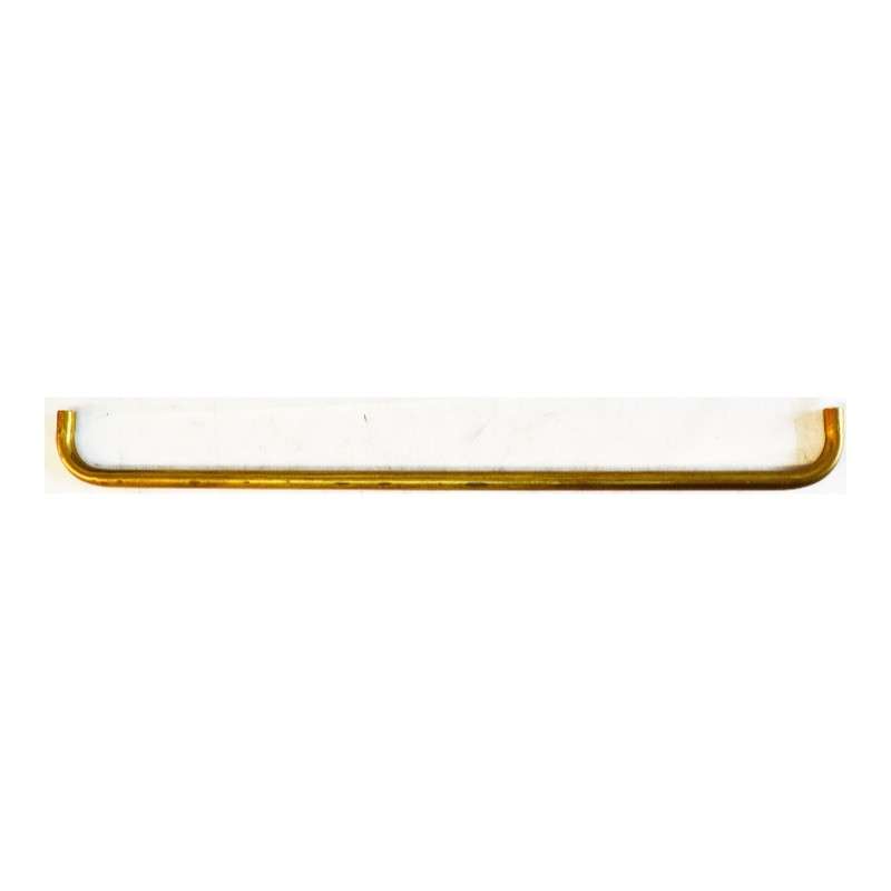 Brass arm Ø 12mm, 500mm x 50mm with M10/100 threaded ends.