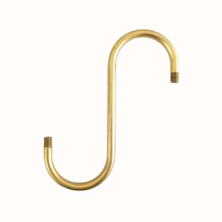 Brass S arm 190x170 Ø10 M10x1 | Lighting DIY