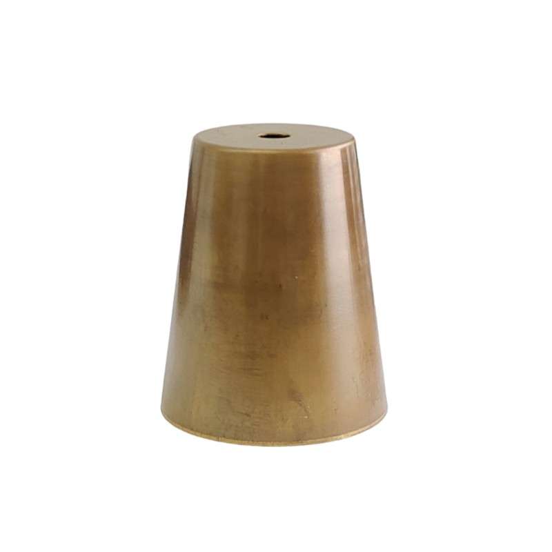 Brass cone, 90 mm high x 73 mm in diameter, with an M10 hole.