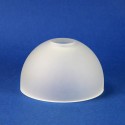 Alabaster-colored glass tulip, 65mm tall x 110mm in diameter.