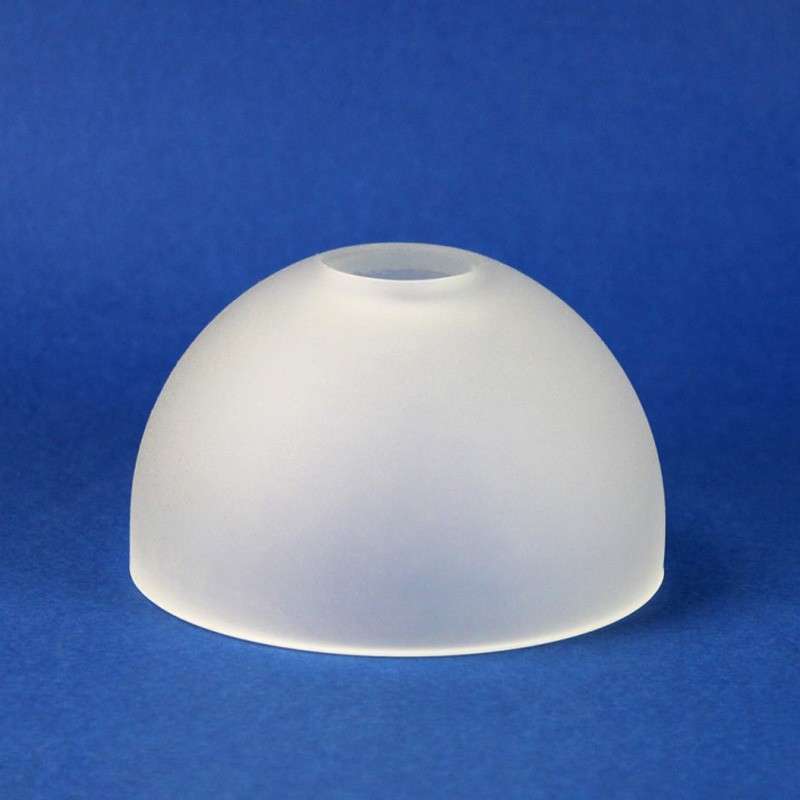 Alabaster-colored glass tulip, 65mm tall x 110mm in diameter.