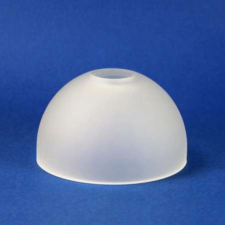 Alabaster-colored glass tulip, 65mm tall x 110mm in diameter.