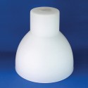White matte glass tulip spotlight 300mm high x 300mm diameter