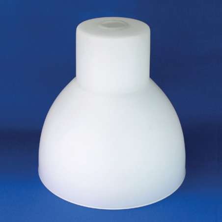 White matte glass tulip spotlight 300mm high x 300mm diameter