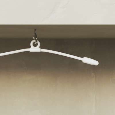 Linear outdoor garland with three lights, total length 6.5 meters.