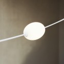 Linear outdoor garland with three lights, total length 6.5 meters.