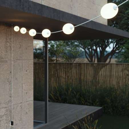 Outdoor garland IP67 6 lights 9 m | LIGHTING DIY