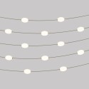 Outdoor garland IP67 12 lights 14 m | LIGHTING DIY