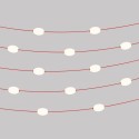 Outdoor garland IP67 12 lights 14 m | LIGHTING DIY