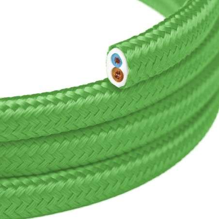 Flat decorative textile electrical cable