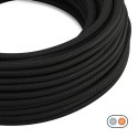 Flat decorative textile electrical cable