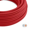 Flat decorative textile electrical cable