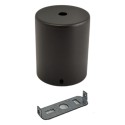 Cylindrical ceiling support 62.5mm diameter x 76mm with one outlet