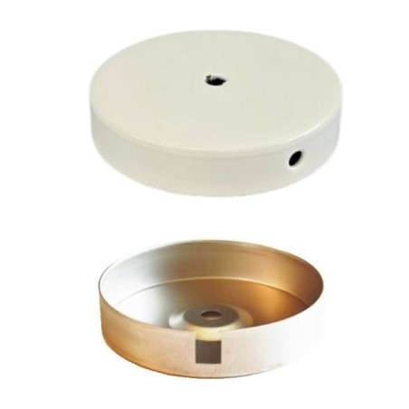 Metal base with a diameter of 120 mm and a height of 24 mm.