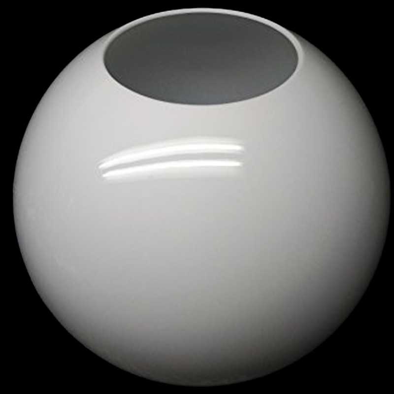 White polycarbonate globe without neck various diameters