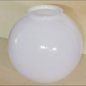 White polycarbonate globe with bayonet neck various diameters