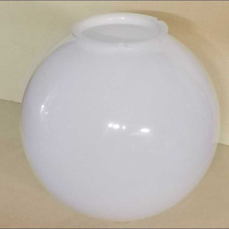 White polycarbonate globe with bayonet neck various diameters