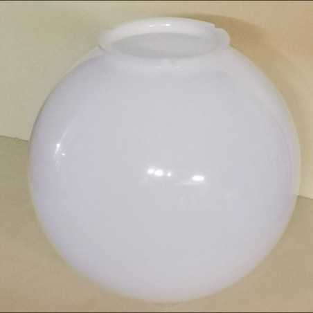 White polycarbonate globe with bayonet neck various diameters