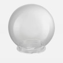 Transparent PMMA polymethyl methacrylate globe with bayonet neck