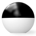 Polycarbonate globe with light pollution prevention