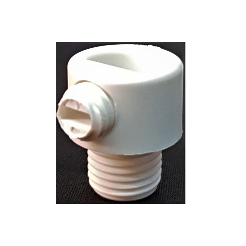Simple white cable clamp