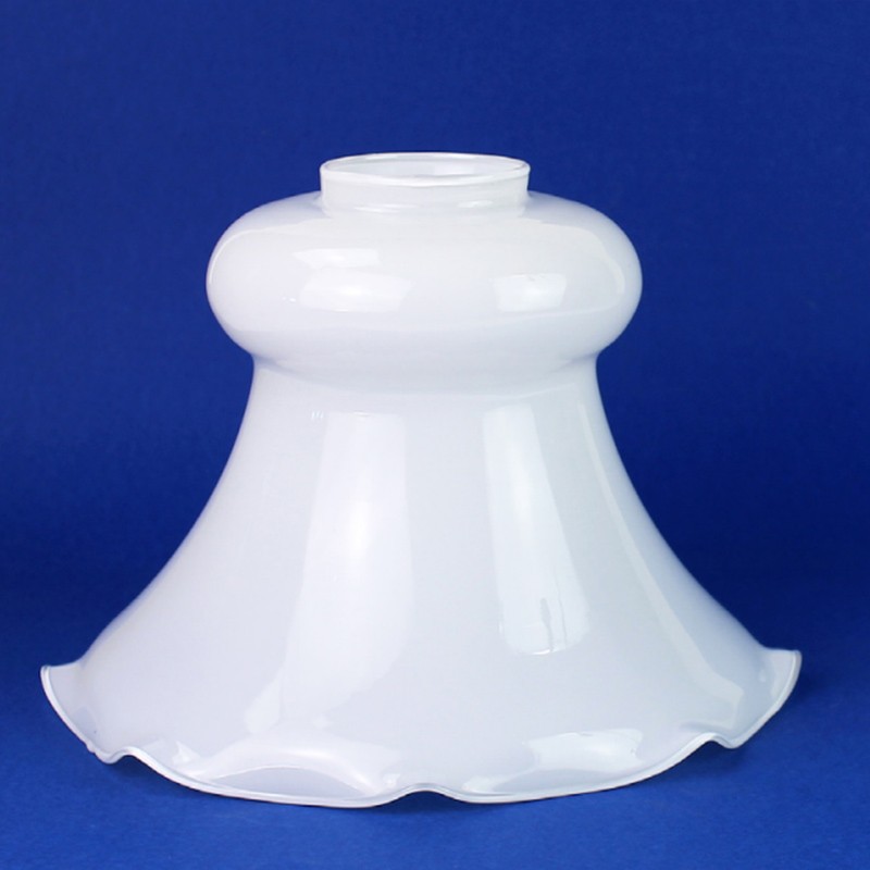 Opal glossy bell-shaped lampshade Ø185 mm Ø41 | LightingDIY.com