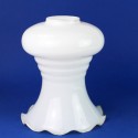 Opal glossy tulip Ø125 mm wavy Ø41 | LightingDIY