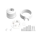 Schuko plug kit porcelain for 20 mm tube | LightingDIY
