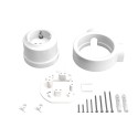 Schuko plug kit porcelain for 20 mm tube | LightingDIY