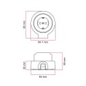 Schuko plug kit porcelain for 20 mm tube | LightingDIY