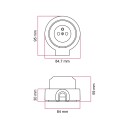 French socket kit porcelain for 20 mm tube | LightingDIY