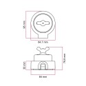 Porcelain diverter switch butterfly nut | LightingDIY