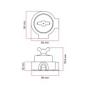 Porcelain diverter switch butterfly nut | LightingDIY