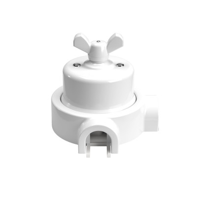 Porcelain diverter switch butterfly nut | LightingDIY