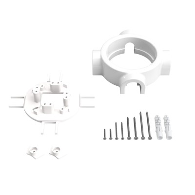 Porcelain base with 4 outlets for 20 mm tube | LightingDIY