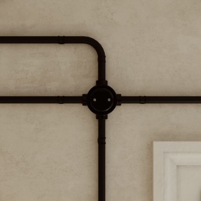 Porcelain base with 4 outlets for 20 mm tube | LightingDIY