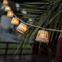 String of 10 LED lights IP44 solar and battery powered | LightingDIY.com