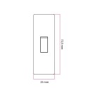 Cylindrical rocker switch single pole with earth | LightingDIY.com