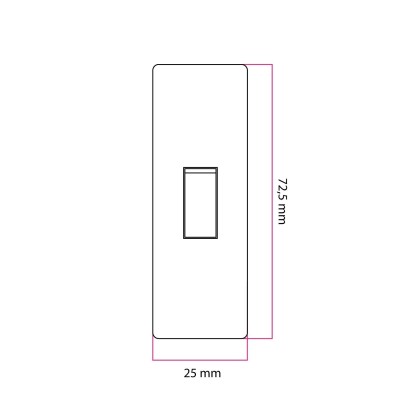 Cylindrical rocker switch single pole with earth | LightingDIY.com