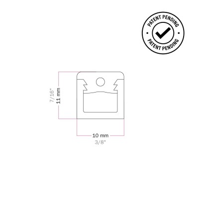 Mini transparent fixing for textile cables | LightingDIY.com