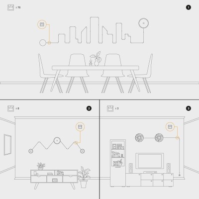 Mini transparent fixing for textile cables | LightingDIY.com