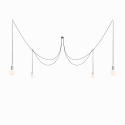 KIT TRACE - Ceiling lamp with 4 drops