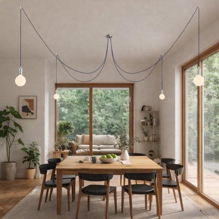 KIT TRACE - Ceiling lamp with 4 drops