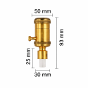 KIT POINT - To create lamps with vessels without bottom