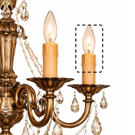 RETRO KIT - For restoring E14 candle wax effect lampholders